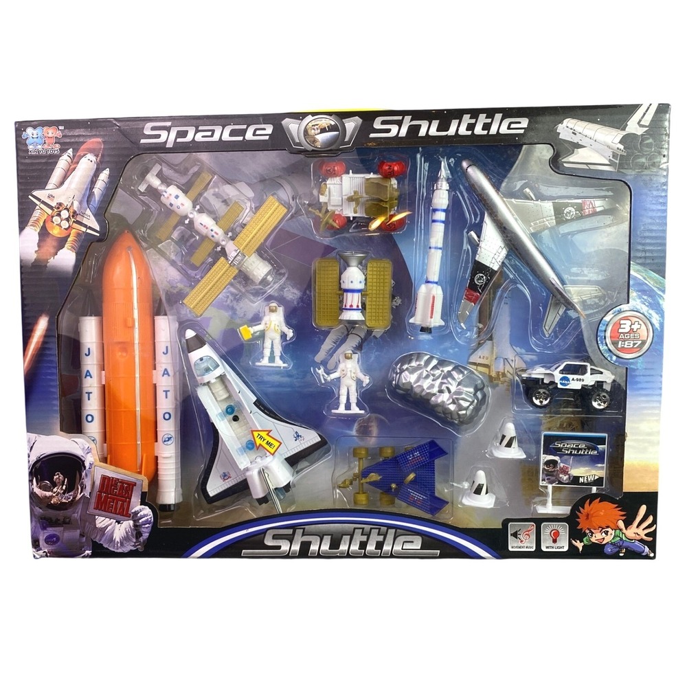 Space Shuttle Toy Playset Astronaut Moon Interactive Sensory Pretend‎ Play